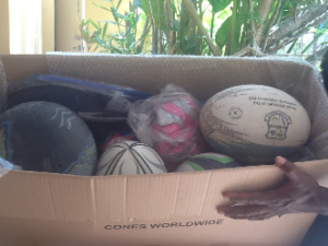 SHaRM members circulate sports equipment from NZ  – December 2015